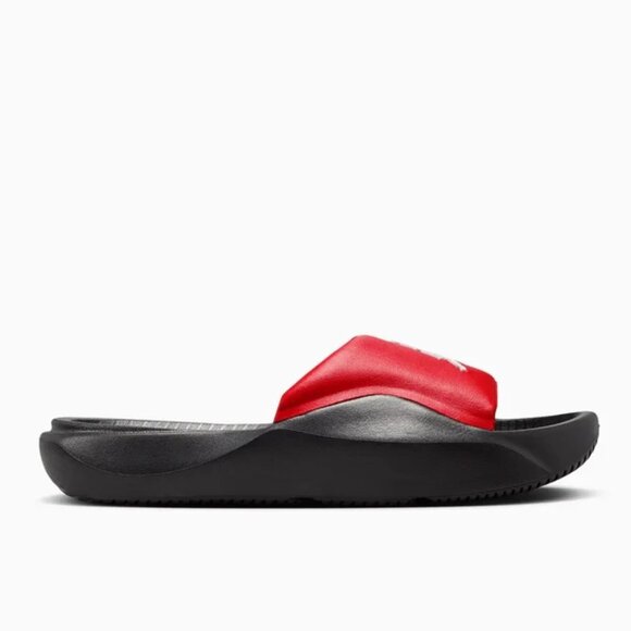 Jordan Franchise Slides Sports Sandals Black Red White Mens 12 - Picture 3 of 6